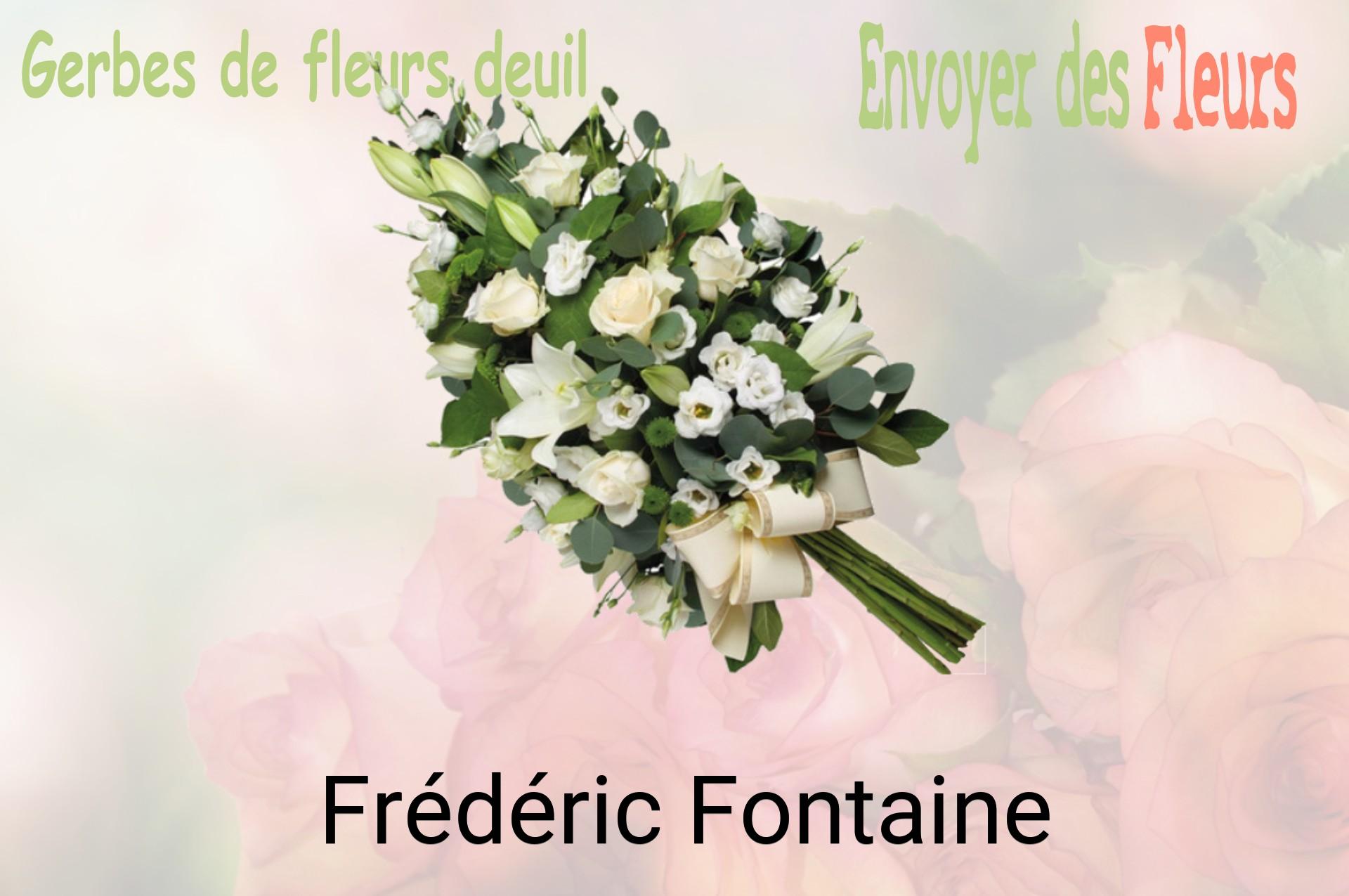 Gerbe de fleurs de deuil livrée à Frédéric-Fontaine